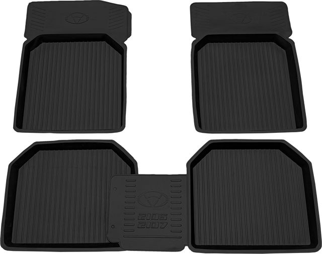 Коврики Rezkon резиновые (люкс) для салона Lada (ВАЗ) 2105 1979-2011. Артикул 1039005200