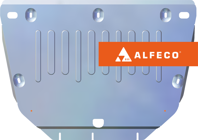 Защита алюминиевая Alfeco (4 мм) для картера и КПП Exeed RX 2022-2026. Артикул ALF.61.07 AL4