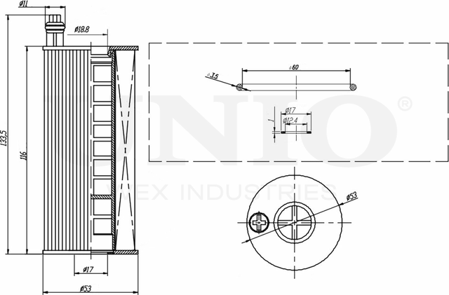 Фильтр масляный (Unio). Артикул FLT-20047