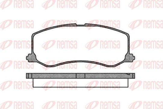 Тормозные колодки Remsa. Артикул 0410.00