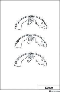 Тормозные колодки MK Kashiyama. Артикул K9970