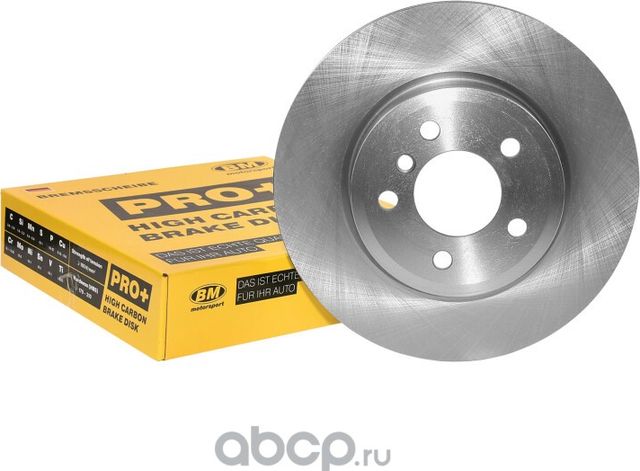 Диск тормозной высокоуглеродистый вентилируемый передний (BM). Артикул WIP0035