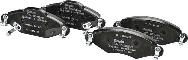 Тормозные колодки Delphi (Low-Metallic) передние для Toyota Echo 1999-2005. Артикул LP1840