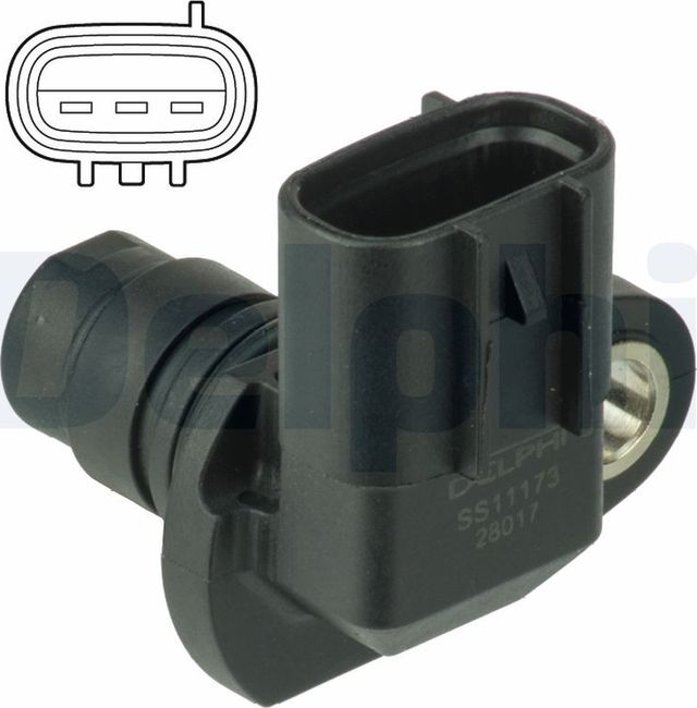 Датчик положения коленвала Delphi. Артикул SS11173