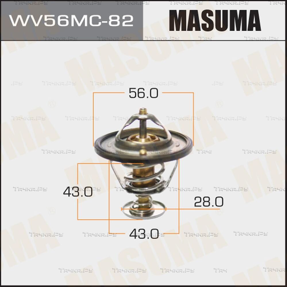 Термостат Masuma для Mitsubishi Airtrek 2003-2007. Артикул WV56MC-82