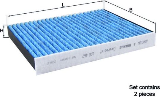 Салонный фильтр Mahle-Knecht CareMetix® для Rolls-Royce Wraith 2013-2026. Артикул LAO 467/S