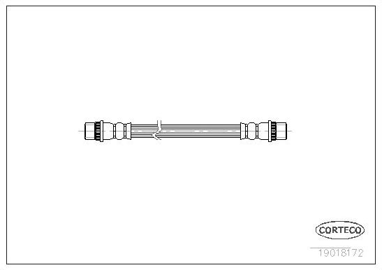Тормозной шланг Corteco задний для Renault 11 1983-1988. Артикул 19018172