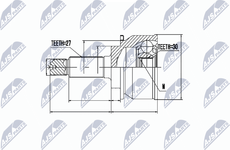 Шрус наружный (граната) NTY. Артикул NPZ-SB-014