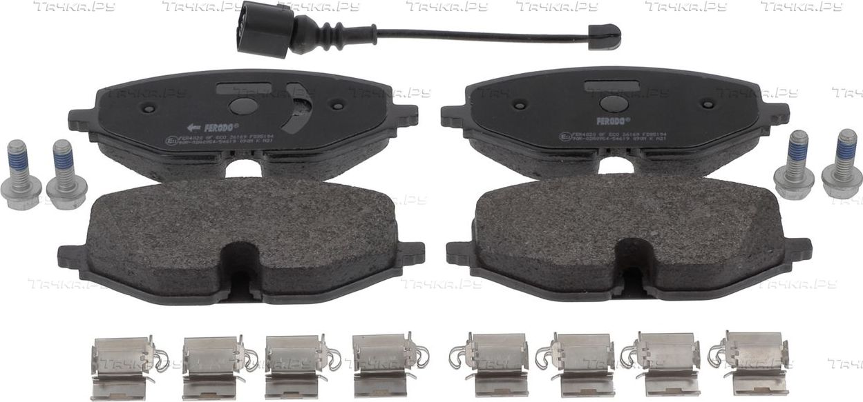 Тормозные колодки Ferodo Premier Eco Friction передние для Volkswagen Golf VIII 2019-2026. Артикул FDB5194