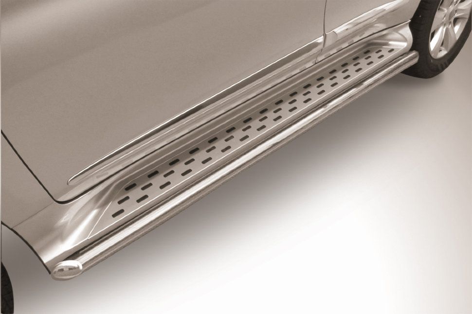 Защита порога Slitkoff d57 для Haval H9 I рестайлинг 2017-2026. Артикул HavH9-17-006