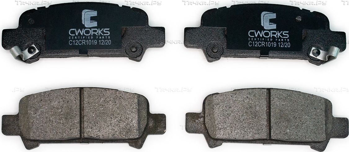 Тормозные колодки Cworks задние для Subaru Outback II 2000-2003. Артикул C12CR1019