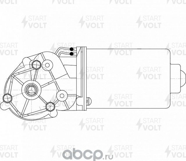 Мотор стеклоочистителя (моторчик дворников) StartVOLT передний для Jeep Grand Cherokee I (ZJ) 1991-1999. Артикул VWF 0306