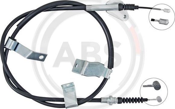 Трос ручника (тросик ручного тормоза) ABS задний левый для Mazda CX-7 I 2006-2014. Артикул K16063