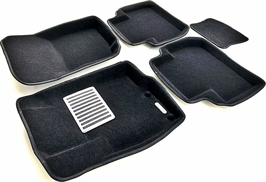 Коврики текстильные Euromat 3D Lux для салона Citroen C-Crosser 2007-2013 ЧЕРНЫЕ. Артикул EM3D-003609