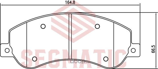 Колодка торм диск пер (Segmatic). Артикул SGBP2679
