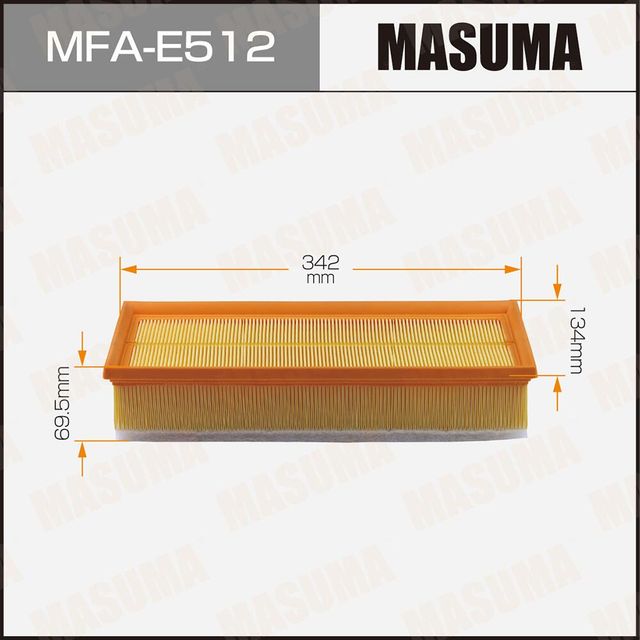 Воздушный фильтр Masuma. Артикул MFA-E512