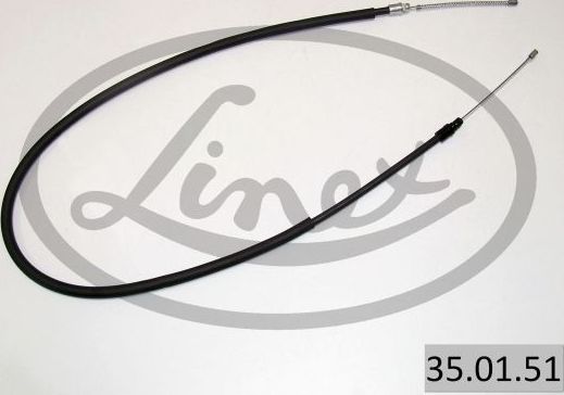 Трос ручника (тросик ручного тормоза) Linex правый/левый для Renault 19 II 1992-1995. Артикул 35.01.51