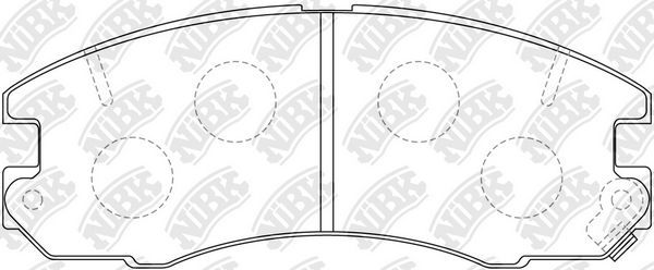 Тормозные колодки NiBK. Артикул PN1184