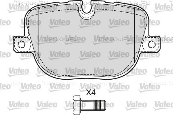 Тормозные колодки Valeo. Артикул 601655
