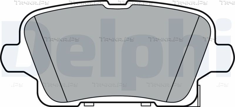 Тормозные колодки Delphi (Low-Metallic). Артикул LP3373