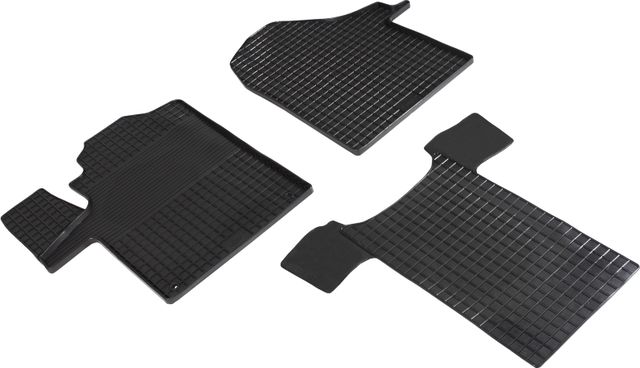 Коврики резиновые Seintex с узором сетка для салона Mercedes-Benz Vito W447 2014-2026. Артикул 93306