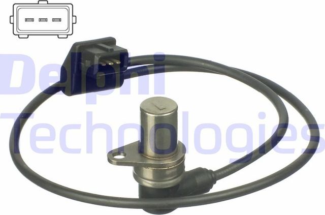 Датчик положения коленвала Delphi для BMW 5 III (E34) 1988-1995. Артикул SS11021
