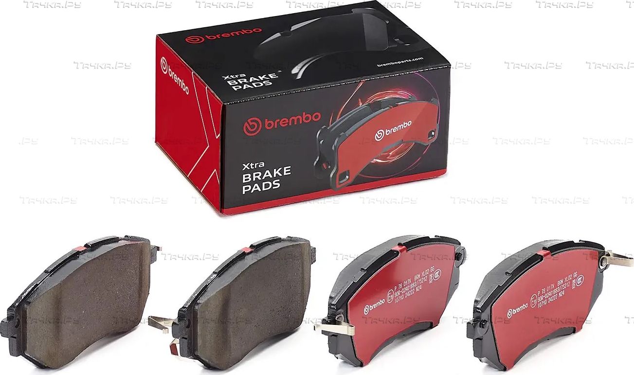 Тормозные колодки Brembo XTRA LINE передние для Subaru Forester IV 2012-2018. Артикул P 78 017X