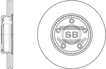 Тормозной диск Sangsin Hi-Q передний для Mazda 6 I (GG) 2002-2008. Артикул SD4406