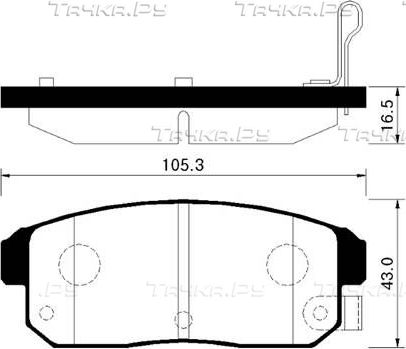 Тормозные колодки HSB. Артикул HP3003