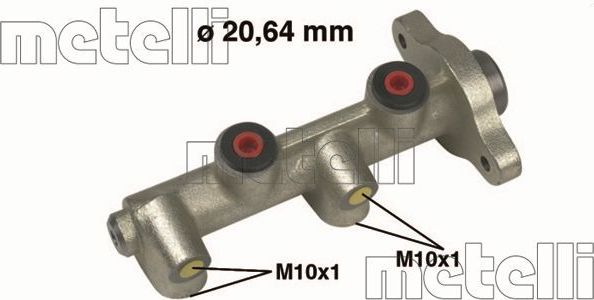 Тормозной цилиндр главный Metelli (Чугун) для Opel Combo C 2001-2012. Артикул 05-0118