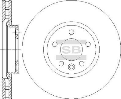 Тормозной диск Sangsin Hi-Q. Артикул SD5704