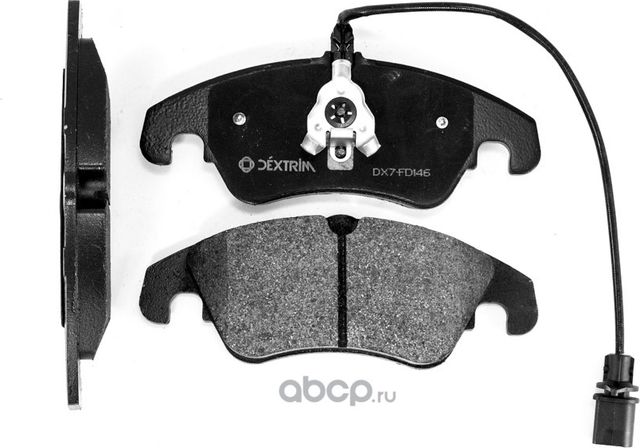 Колодки тормозные передние (Dextrim). Артикул DX7FD146