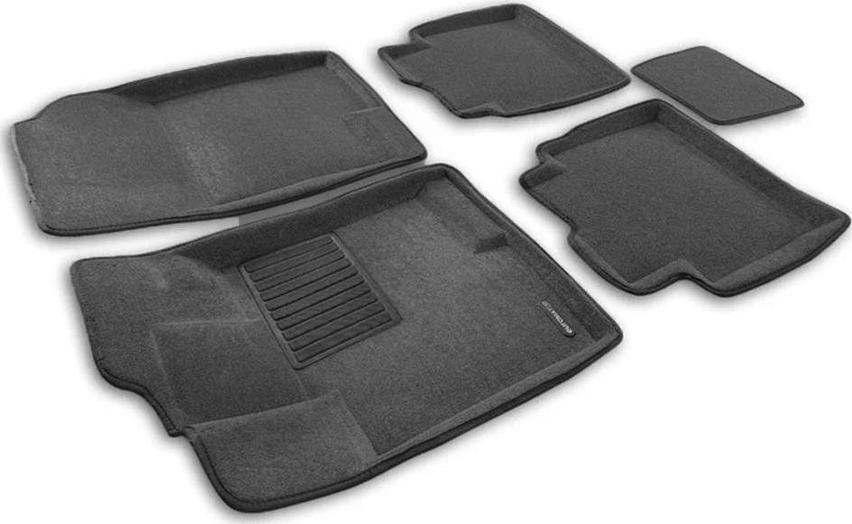 Коврики текстильные Euromat 3D Business для салона Haval Jolion (4х4) 2021-2026 СЕРЫЕ. Артикул EMC3D-001473G