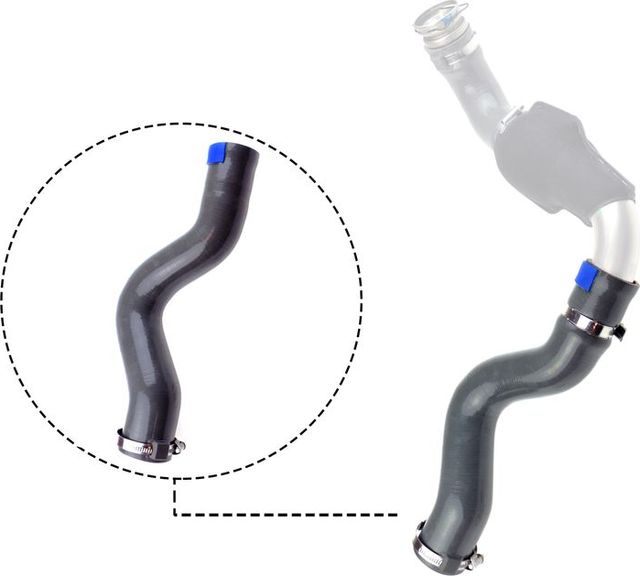 Патрубок интеркулера Gates (Силикон) для Renault Trafic II 2006-2014. Артикул 09-0535