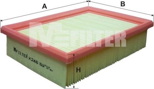 Воздушный фильтр MFilter для Ford Fiesta II 1989-1995. Артикул K 246