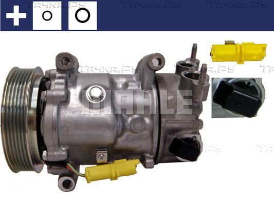 Компрессор кондиционера Mahle Behr для Peugeot 208 I 2012-2019. Артикул ACP 14 000S