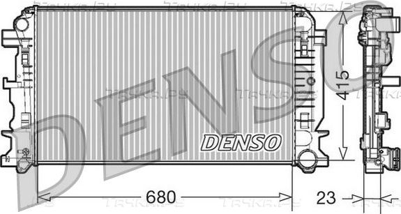 Радиатор охлаждения двигателя Denso (алюминий) для Mercedes-Benz Sprinter 906 2006-2026. Артикул DRM17018