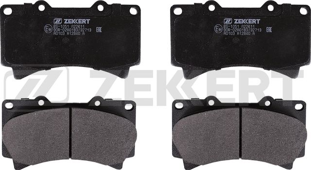 Тормозные колодки Zekkert передние для Hummer H3 2005-2010. Артикул BS-1051