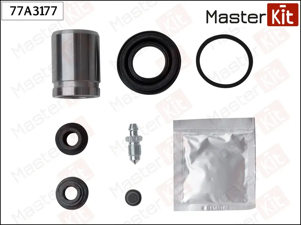 Ремкомплект тормозного суппорта + поршень | зад | (Master KIT). Артикул 77A3177