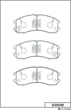 Тормозные колодки MK Kashiyama передние для Mazda MX-6 1994-1997. Артикул D3053M