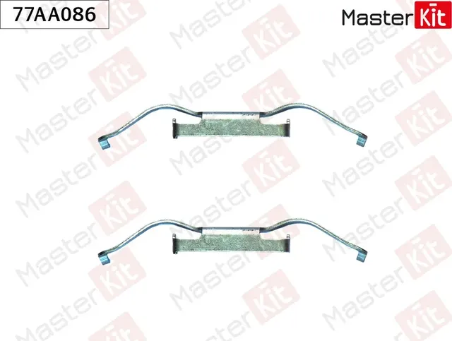 77AA086 Комплект установочный тормозных колодок VW MULTIVAN V (7HM  7HN  7HF  7EF  7EM  7EN) 2003 - (Master KIT). Артикул 77aa086