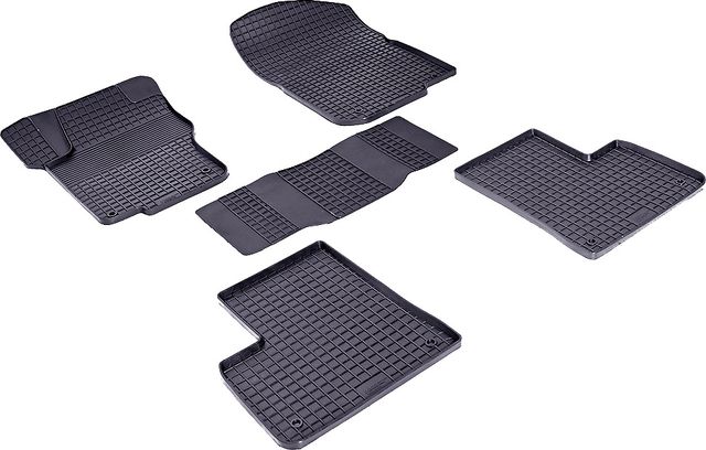 Коврики резиновые Seintex с узором сетка для салона Mercedes-Benz M-Класс (ML) W166 2012-2015. Артикул 85204