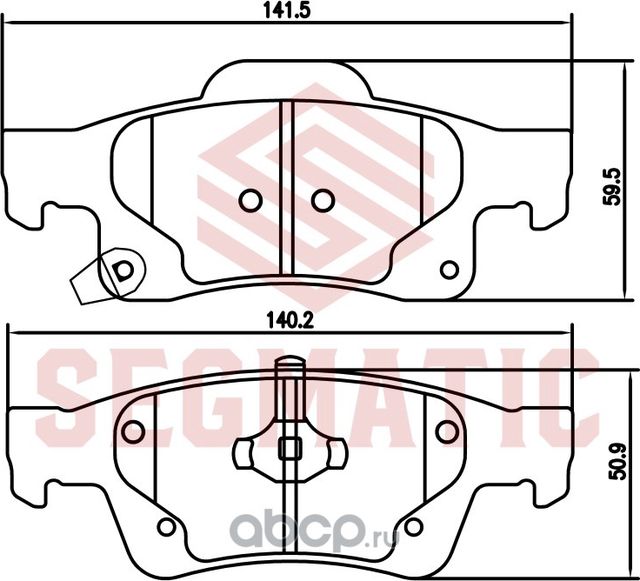 Колодка торм диск зад (Segmatic). Артикул SGBP2793