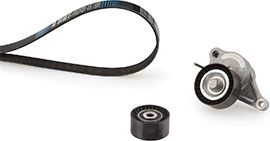 Приводной ремень поликлиновой с роликами (комплект) Gates Micro-V® Kit. Артикул K017PK1740