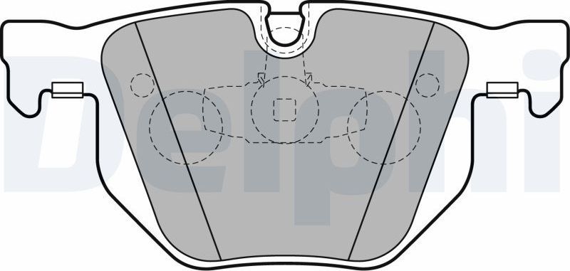 Тормозные колодки Delphi (Low-Metallic). Артикул LP2256