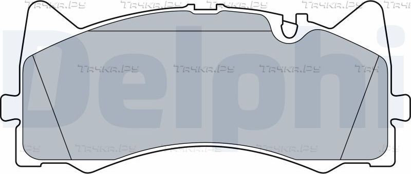 Тормозные колодки Delphi (Low-Metallic). Артикул LP3527