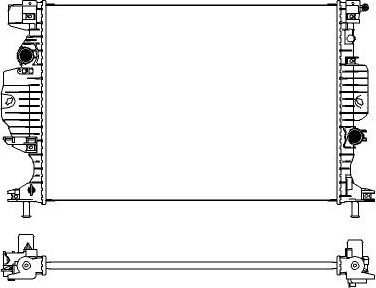 Радиатор охлаждения двигателя Sakura. Артикул 3161-8517