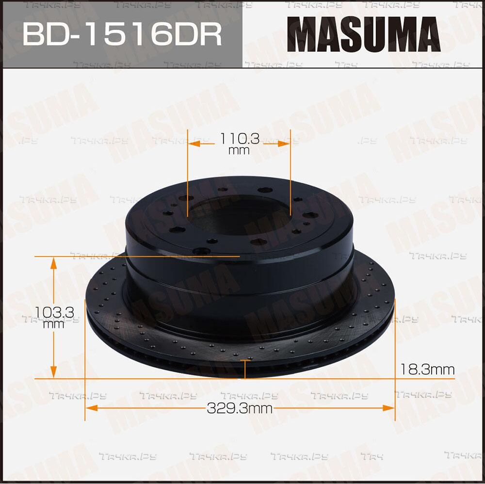 Тормозной диск Masuma. Артикул BD-1516DR