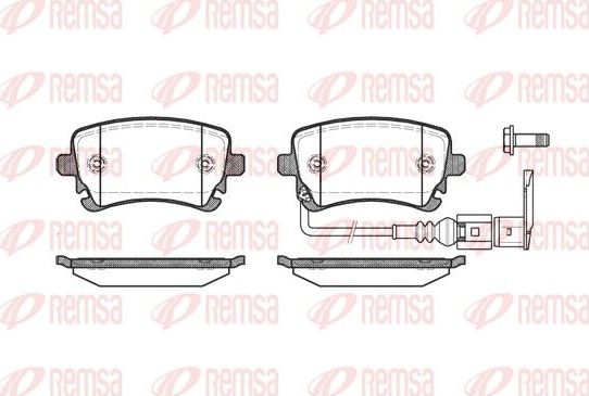 Тормозные колодки Remsa. Артикул 0897.11