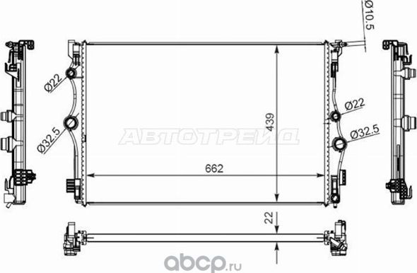 Радиатор Mercedes-Benz A-Class 18- (SAT). Артикул ST100103